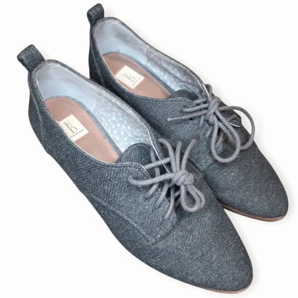 ED by Ellen Degeneres Kerrin Oxford Dress Shoes Lace Up Gray Minimalist - Picture 5 of 7